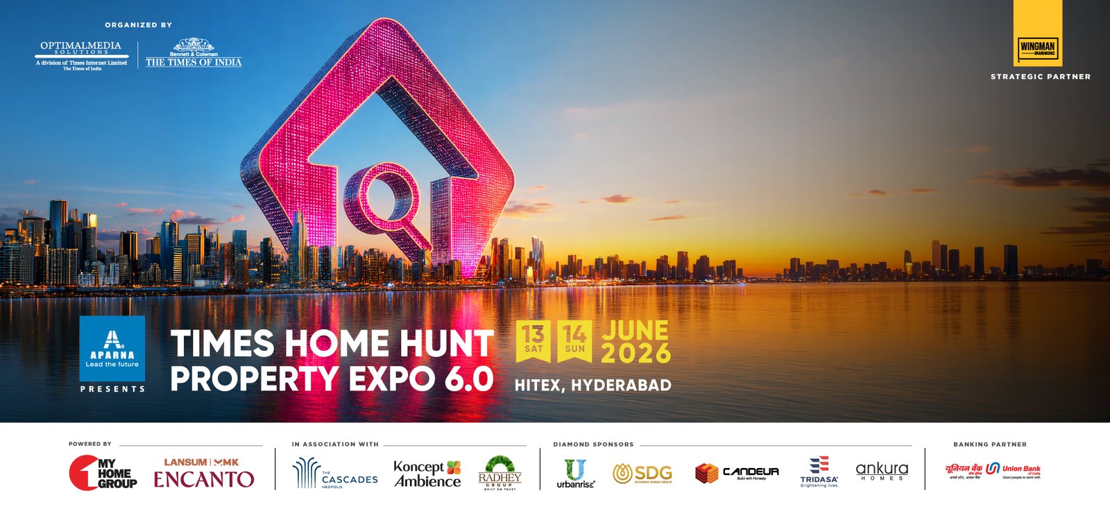 Times Home Hunt Property Expo 6.0 — 13–14 June 2026, HITEX Hyderabad