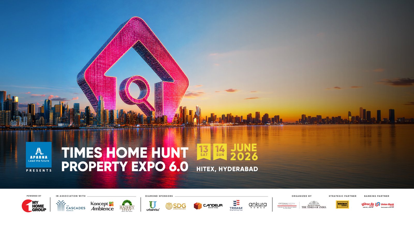 Times Home Hunt Property Expo 6.0 — 13–14 June 2026, HITEX Hyderabad